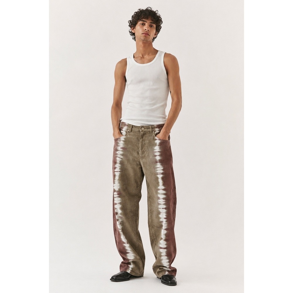 H2OFagerholt Brasilia Tie Dye Corduroy Pants XS BNWT Rare - Picture 3 of 4